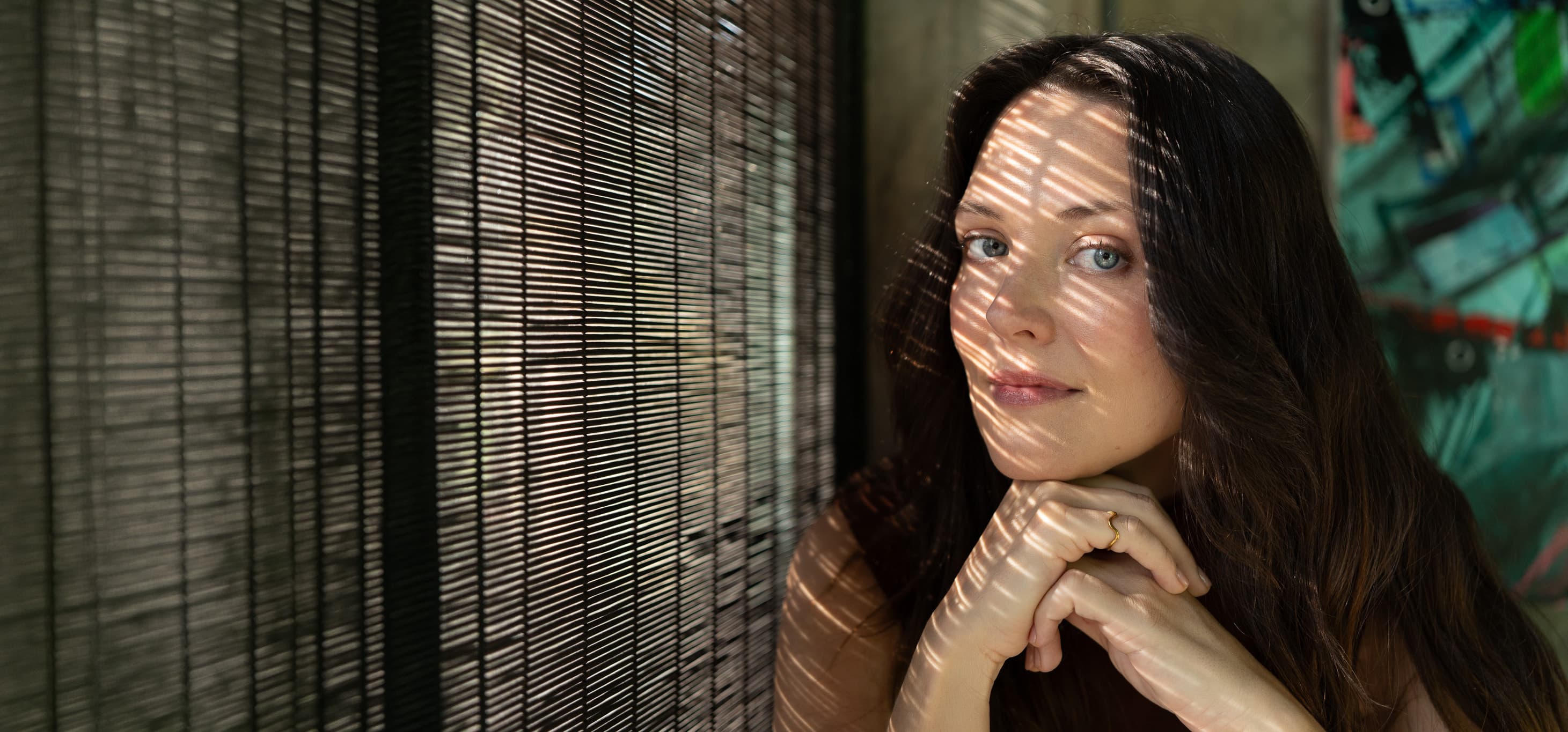 Jenna Pinchbeck in studio